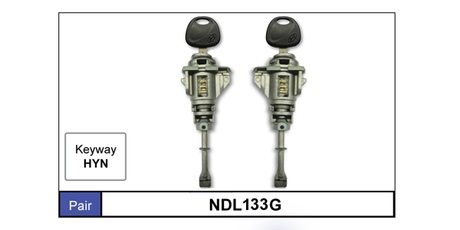 Door Locks Pair NDL133G - Nice Products | Universal Auto Spares