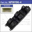 Power Window Switch NPW196-4 - Nice Products | Universal Auto Spares