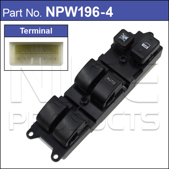 Power Window Switch NPW196-4 - Nice Products | Universal Auto Spares