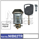 Ignition Barrel with Transponder Chip NIB62TR - Nice Products | Universal Auto Spares