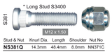 Stud & Nut NS381Q - Nice Products | Universal Auto Spares