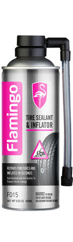 Tire Sealant & Inflator Seal Punctures And Slow Leaks 450mL - Flamingo