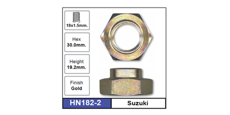 Hub Nuts Pair HN182-2 - Nice Products | Universal Auto Spares