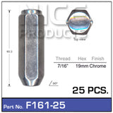Chrome Nuts F161-25 - Nice Products | Universal Auto Spares