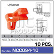 Door Clip Pkt 10 NCC094-10 - Nice Products | Universal Auto Spares