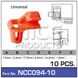 Door Clip Pkt 10 NCC094-10 - Nice Products | Universal Auto Spares