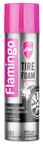 Tire Foam Dissolves Dirt And Grime 650ml - Flamingo