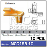 Door Clip Pkt 10 NCC198-10 - Nice Products | Universal Auto Spares