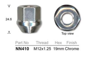 Wheel Nuts pk100 NN410-100 - Nice Products | Universal Auto Spares