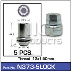 Lock Nuts pk 5 N373-5LOCK - Nice Products | Universal Auto Spares
