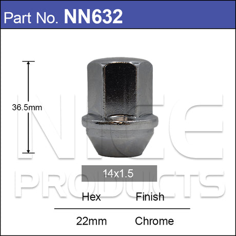 Wheel Nut NN632 - Nice Products | Universal Auto Spares