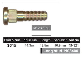 Wheel Stud S315 - Nice Products | Universal Auto Spares