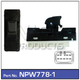 Power Window Switch NPW778-1 - Nice Products | Universal Auto Spares