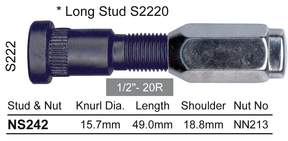 Stud & Nut NS242 - Nice Products | Universal Auto Spares