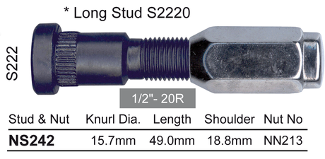 Stud & Nut NS242 - Nice Products | Universal Auto Spares