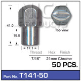 Chrome Nuts pk50 T141-50 - Nice Products | Universal Auto Spares