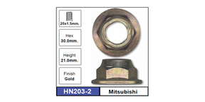 Hub Nuts Pair HN203-2 - Nice Products | Universal Auto Spares