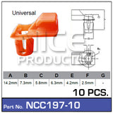 Door Clip Pkt 10 NCC197-10 - Nice Products | Universal Auto Spares
