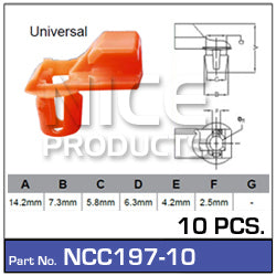 Door Clip Pkt 10 NCC197-10 - Nice Products | Universal Auto Spares