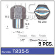 Chrome Nuts pk5 T235-5 - Nice Products | Universal Auto Spares