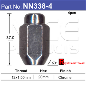 Wheel Nut NN338-4 - Nice Products | Universal Auto Spares