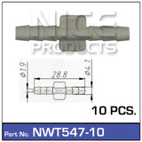 Hose Connection Universal 10pcs NWT547-10 - Nice Products | Universal Auto Spares