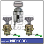Ignition Barrel & Door Set NID183B - Nice Products | Universal Auto Spares