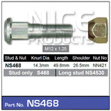 Stud & Nut NS468 - Nice Products | Universal Auto Spares