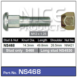 Stud & Nut NS468 - Nice Products | Universal Auto Spares