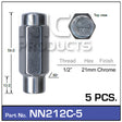 Chrome Nuts pk5 NN212C-5 - Nice Products | Universal Auto Spares