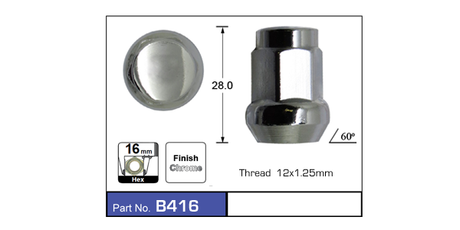 Chrome Nuts B416 - Nice Products | Universal Auto Spares