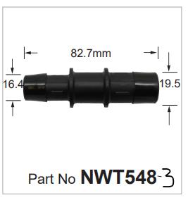 Hose Connection pk3 NWT548-3 - Nice Products | Universal Auto Spares