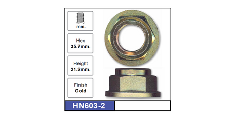 Spindle Nut HN603-2 - Nice Products | Universal Auto Spares