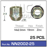 Wheel Nuts pk25 NN2002-25 - Nice Products | Universal Auto Spares