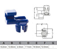 Door Clip Bag of 100 NCC092-100 - Nice Products | Universal Auto Spares