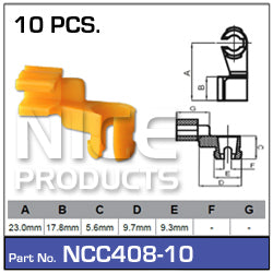 Door Clip Pkt 10 NCC408-10 - Nice Products | Universal Auto Spares