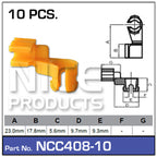 Door Clip Pkt 10 NCC408-10 - Nice Products | Universal Auto Spares