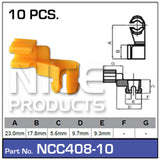 Door Clip Pkt 10 NCC408-10 - Nice Products | Universal Auto Spares