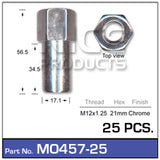 Wheel Nuts pk25 MO457-25 - Nice Products | Universal Auto Spares