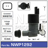 Washer Pump NWP1292 - Nice Products | Universal Auto Spares