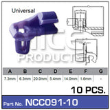 Door Clip Pkt 10 NCC091-10 - Nice Products | Universal Auto Spares
