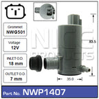 Washer Pump NWP1407 - Nice Products | Universal Auto Spares