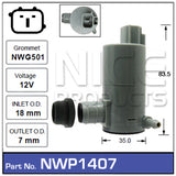 Washer Pump NWP1407 - Nice Products | Universal Auto Spares