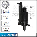 Washer Pump NWP1344 - Nice Products | Universal Auto Spares