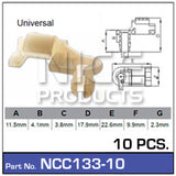 Door Clip Pkt 10 NCC133-10 - Nice Products | Universal Auto Spares