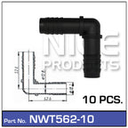 Hose Connection pk10 NWT562-10 - Nice Products | Universal Auto Spares