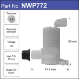 Washer Pump NWP772 - Nice Products | Universal Auto Spares