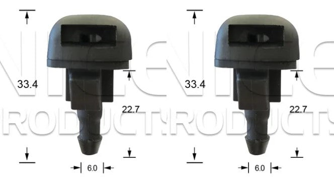 Washer Nozzle NWN233 - Nice Products | Universal Auto Spares