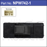 Power Window Switch NPW742-1 - Nice Products | Universal Auto Spares