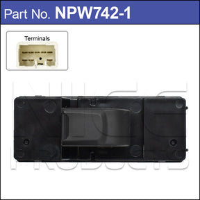 Power Window Switch NPW742-1 - Nice Products | Universal Auto Spares
